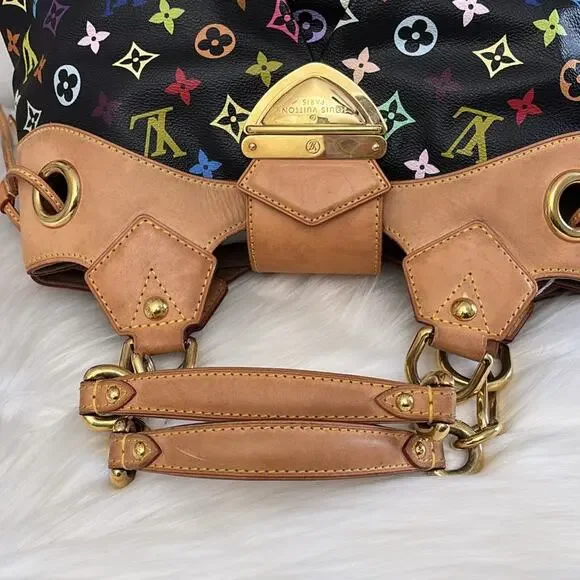 Louis Vuitton LV Shoulder Bag Ursula Black Monogram Multicolor - Picture 11 of 16